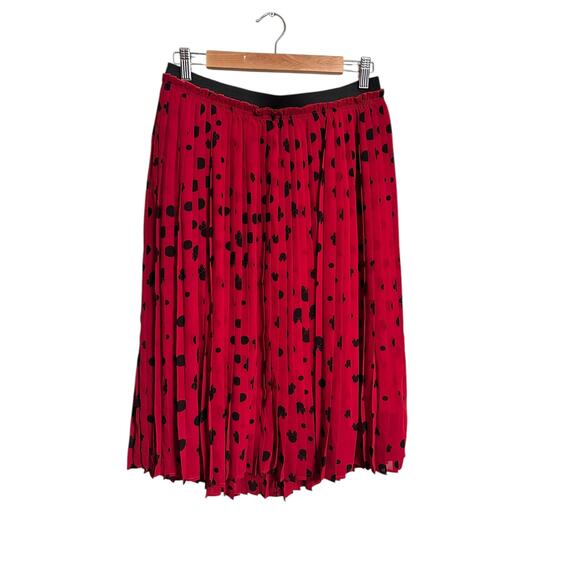 Torrid x Disney Red Pleated Mouse Ears Midi Skirt Plus Size 00 NWT - Picture 1 of 6